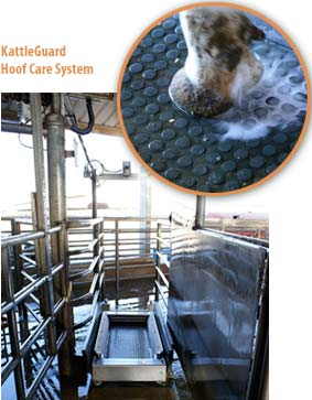 Kattleguard hoof spray system uses SPLat PLC control card