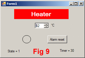 Heater dialog box